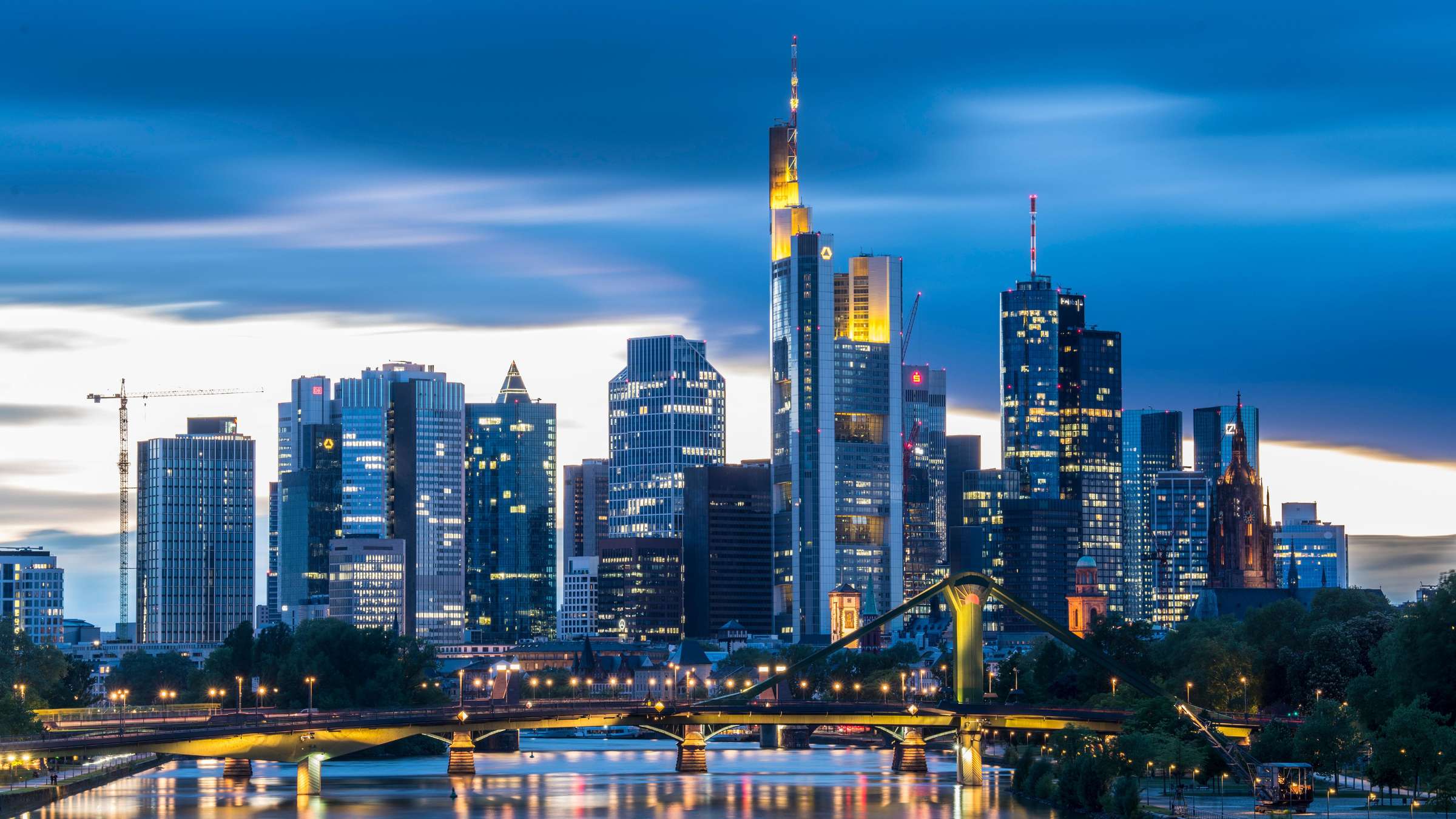 Abstract visual representing Frankfurt AI DevNight
